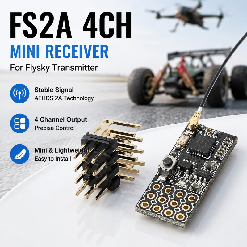 Rc Hobby Plane - FS FS2A-4CH 4 Channel PWM Receiver