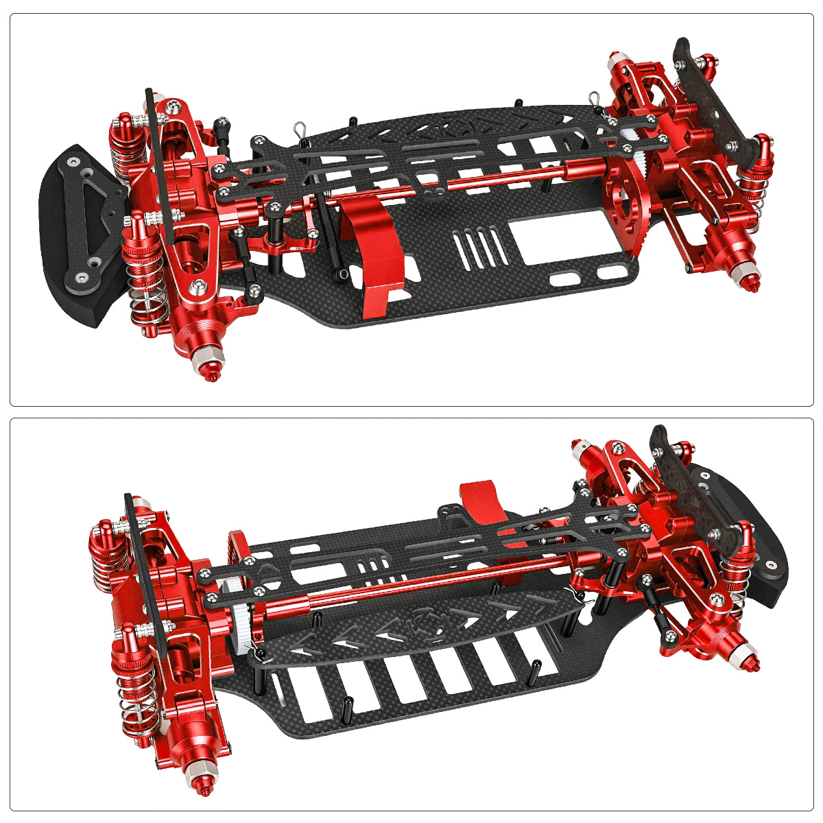 Aluminum & Carbon Fiber Frame  - đánh giá và giá Shock Absorber Rc